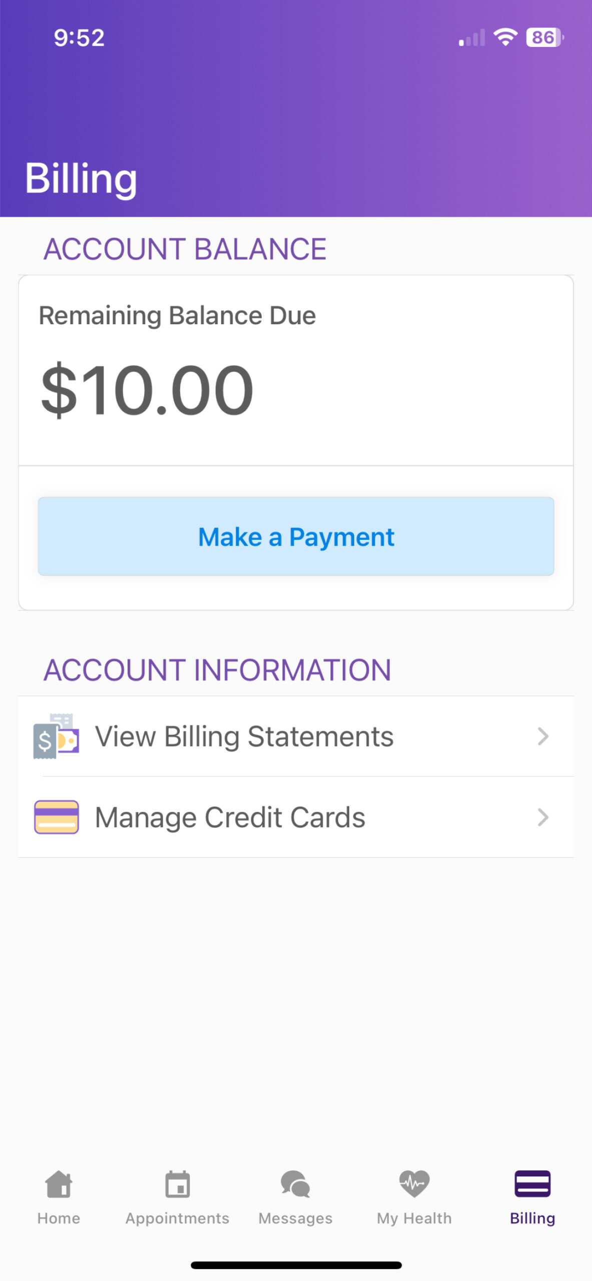 patient app bill pay