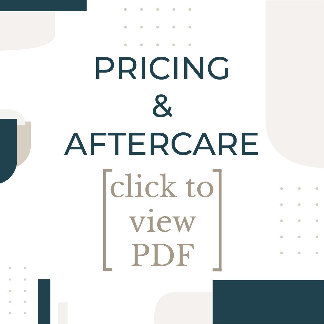 pricing & aftercare button
