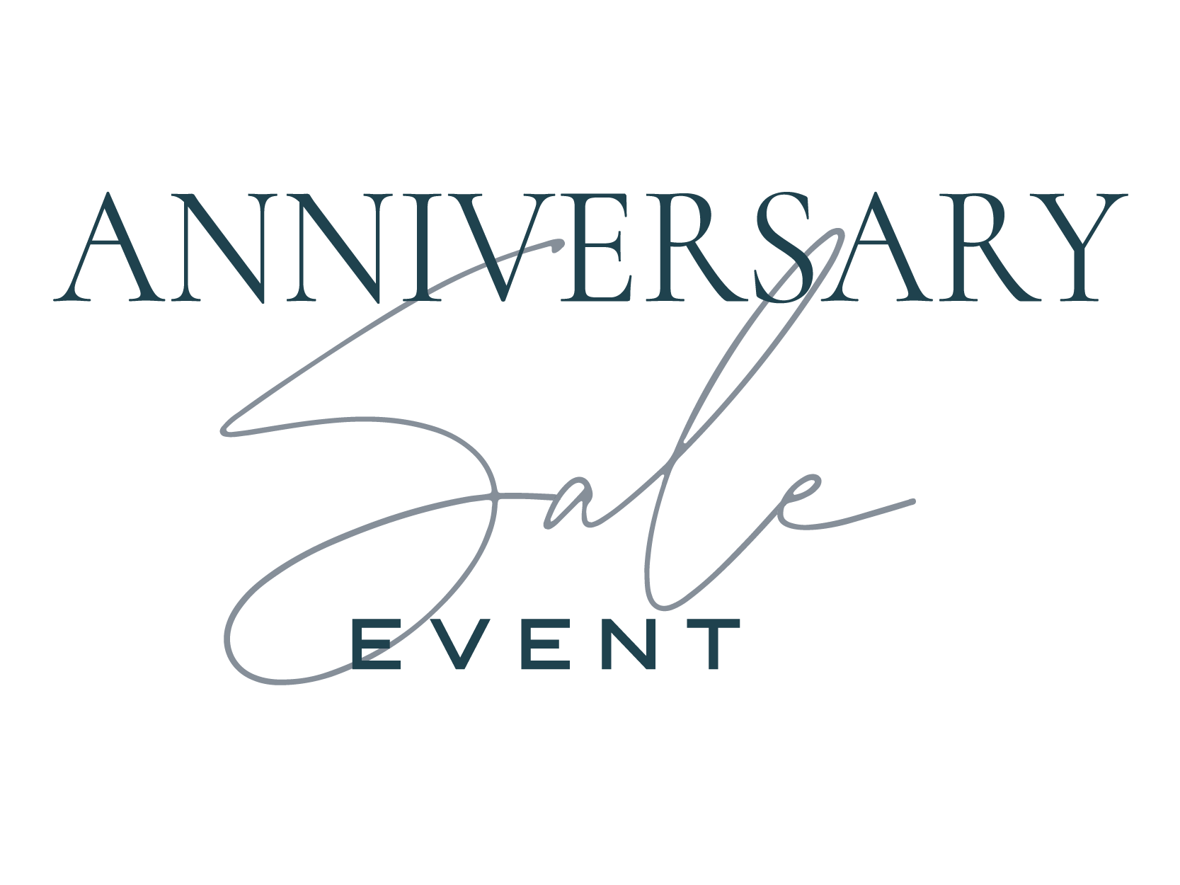 Anniversary sale event logo