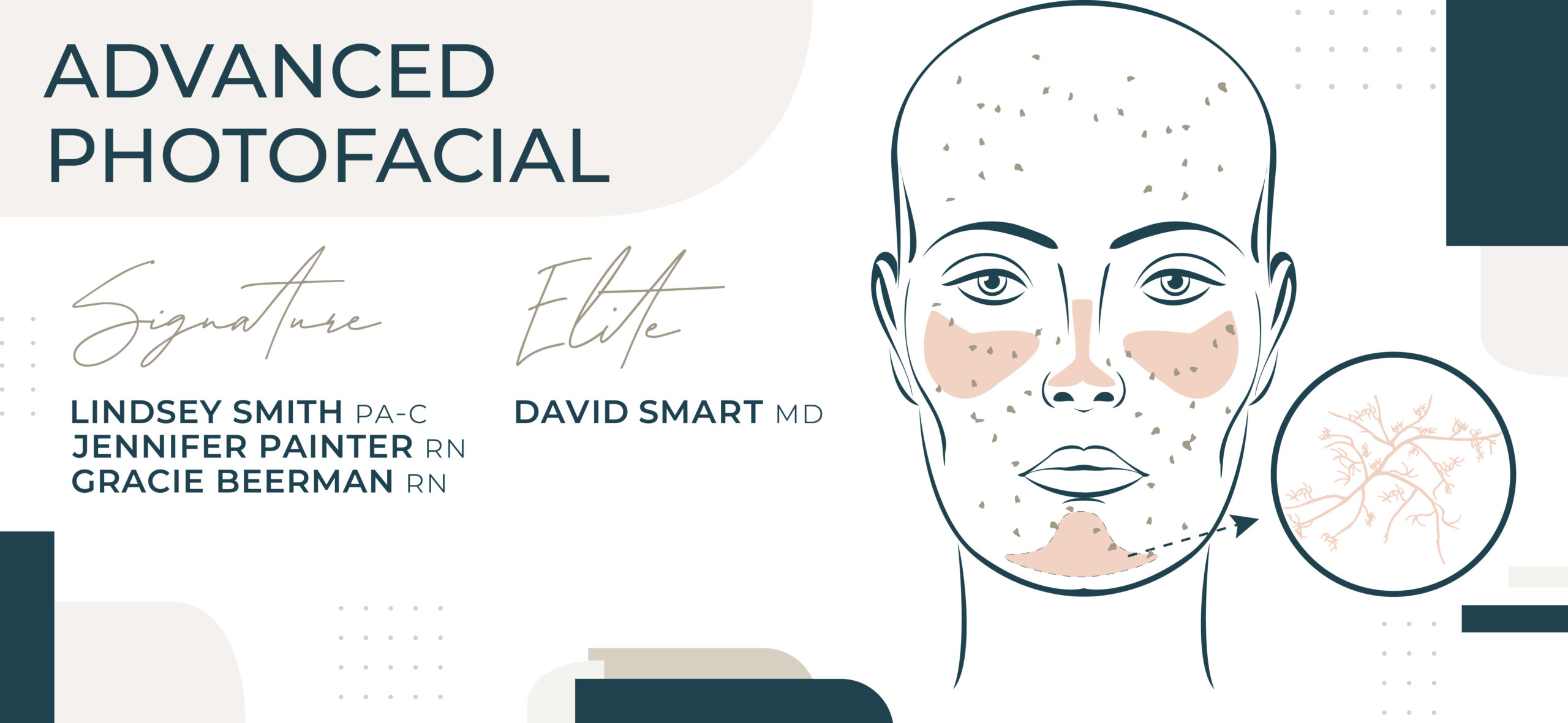 Advanced Photofacial anniversary event sale graphic