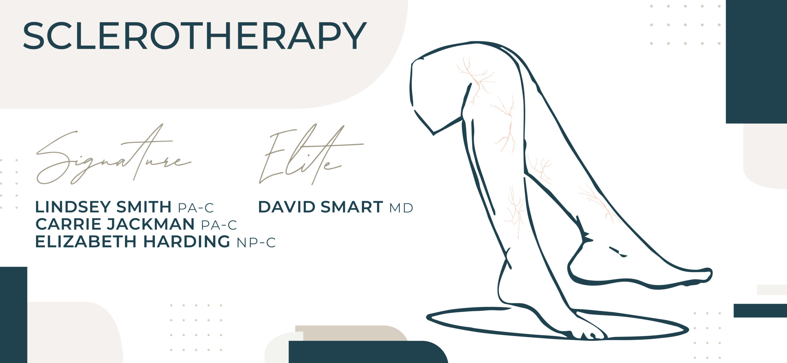 Sclerotherapy anniversary event sale graphic