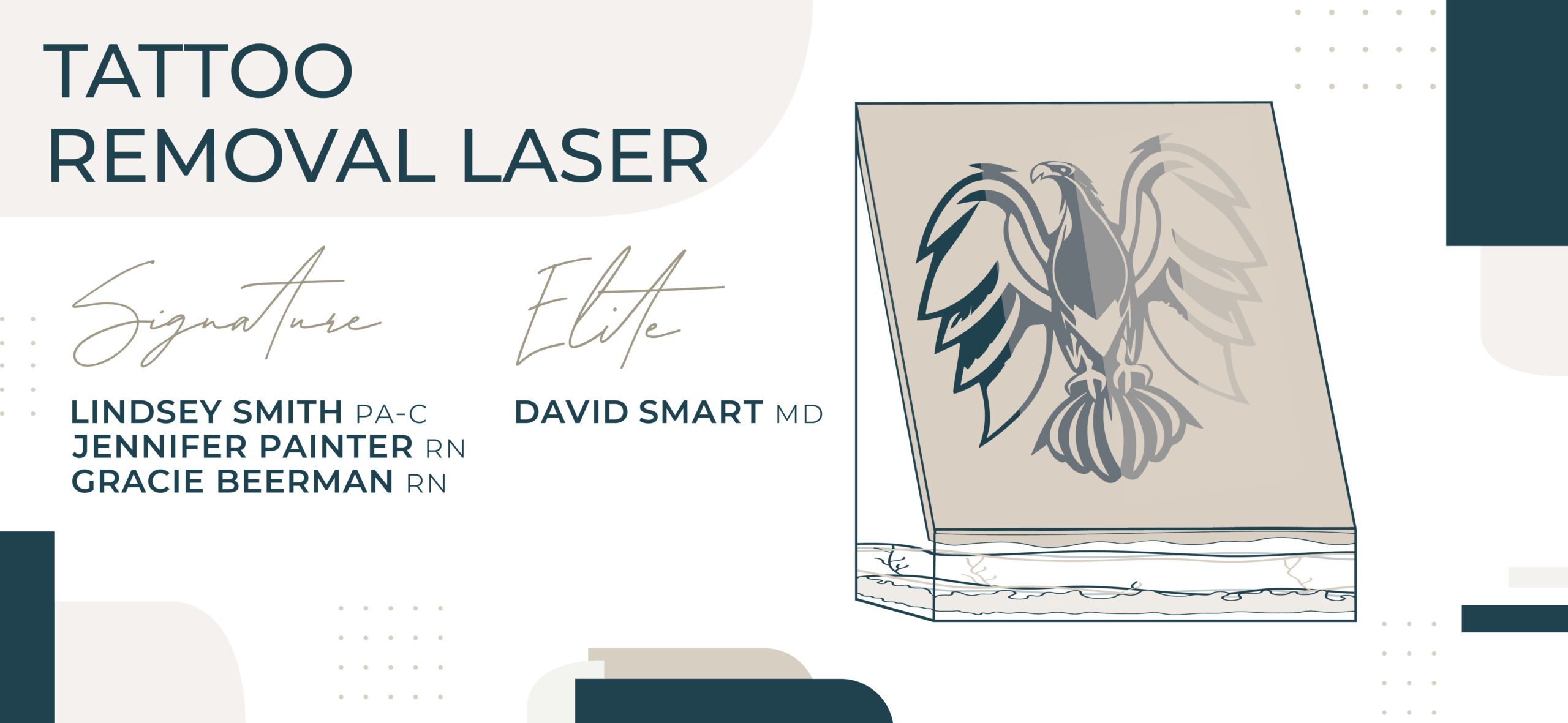 Tattoo Removal Laser anniversary event sale graphic