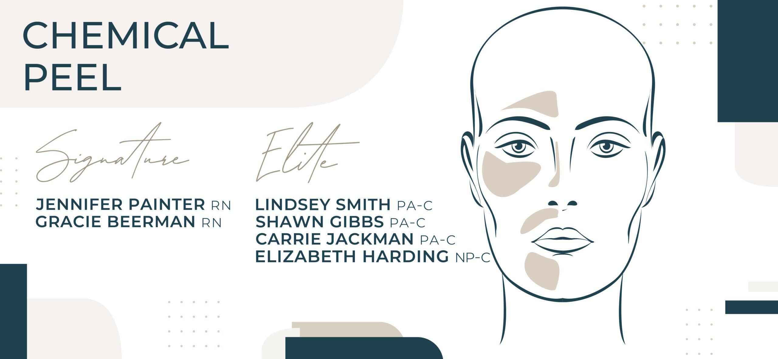 Chemical Peel anniversary event sale graphic