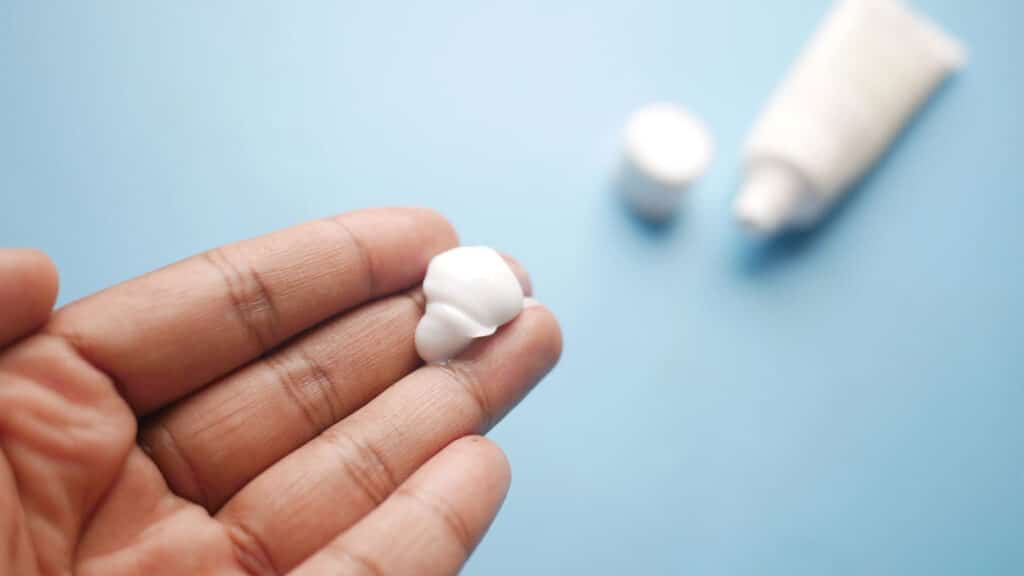 Prescription steroid cream used to reduce inflammation and itching caused by eczema